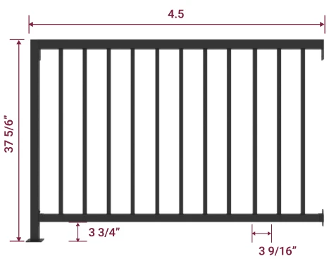 4.5 V3 Guard Rail Section Kit