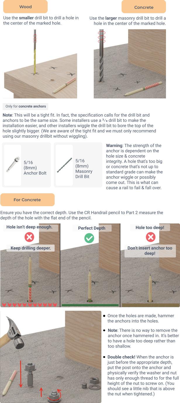 Stairs Handrail Installation Guide