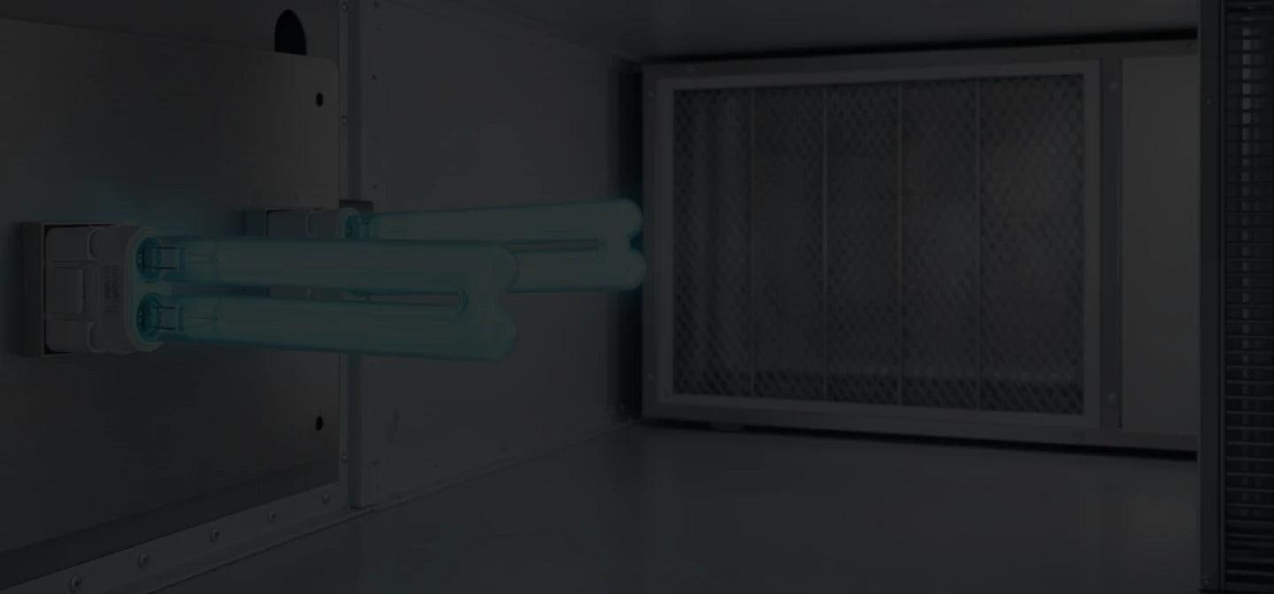 UV-C unit installed in HVAC system