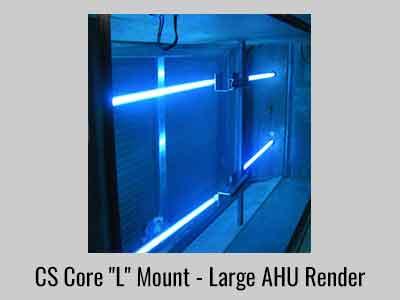 Fresh-Aire UV Core system installed in air handling unit ductwork