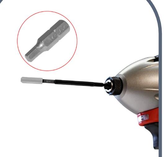 Attach the smaller bracket to the post