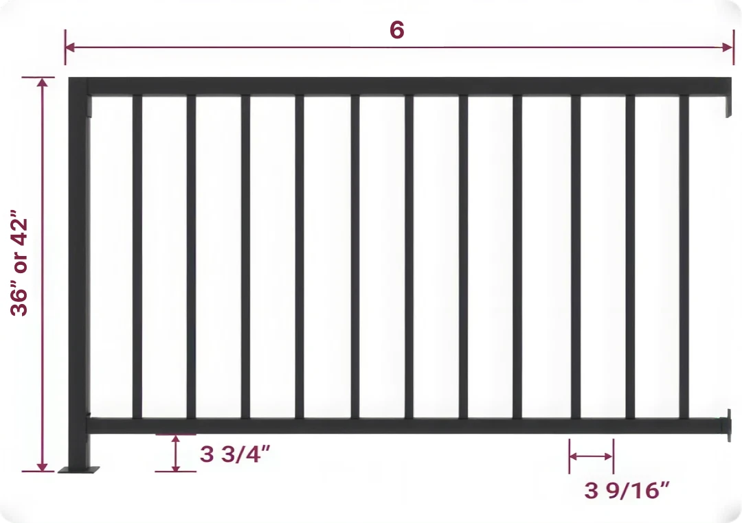 6 V3 Guard Rail Section Kit specs