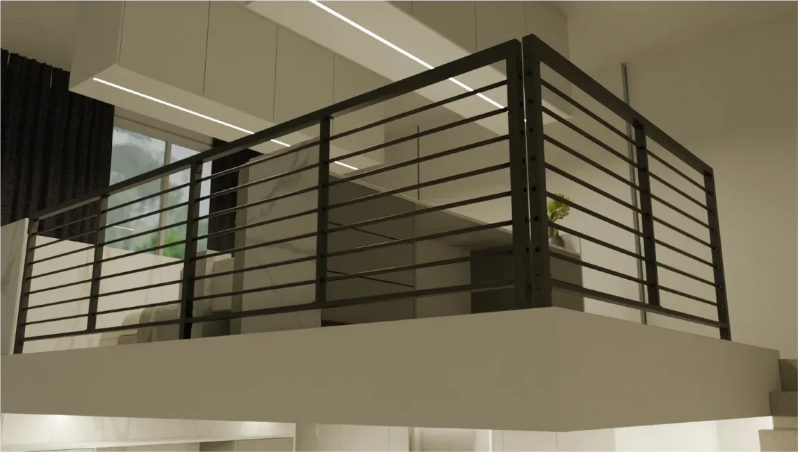 Contemporary Horizontal Guard Rail