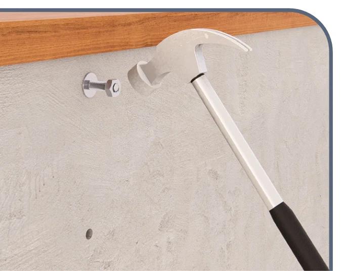 Install the anchors (concrete only)