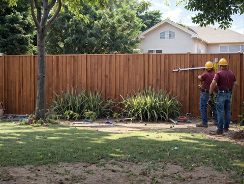 Standard Vertical Wood Fence