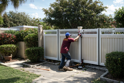 Vinyl Fencing Installation
