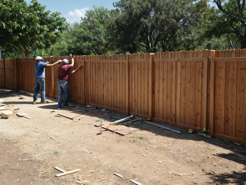 Standard Vertical Wood Fence