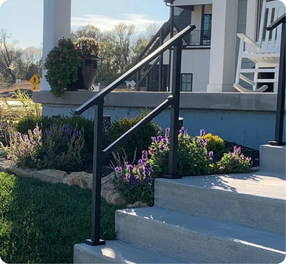 3 Steps Stair Handrail Kit 2