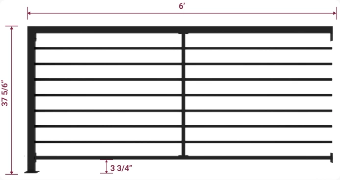6 V4 Guard Rail Section Kit