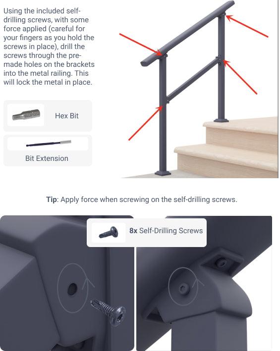 Stairs Handrail Installation Guide