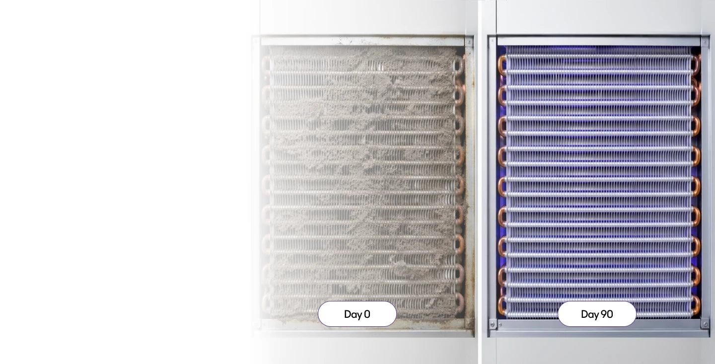 BioShieldUV Clean Coil Promise — 90-day results