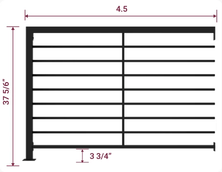 4.5 V4 Guard Rail Section Kit