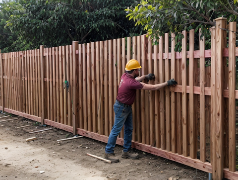 Standard Vertical Wood Fence