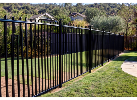 Decorative iron fencing