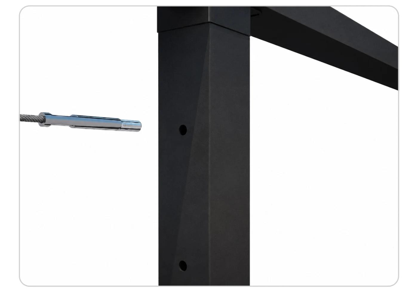 Insert the end sleeve (cable stair handrail only)