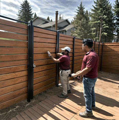Horizontal Wood Fence