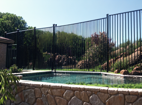 Iron guardrail installation