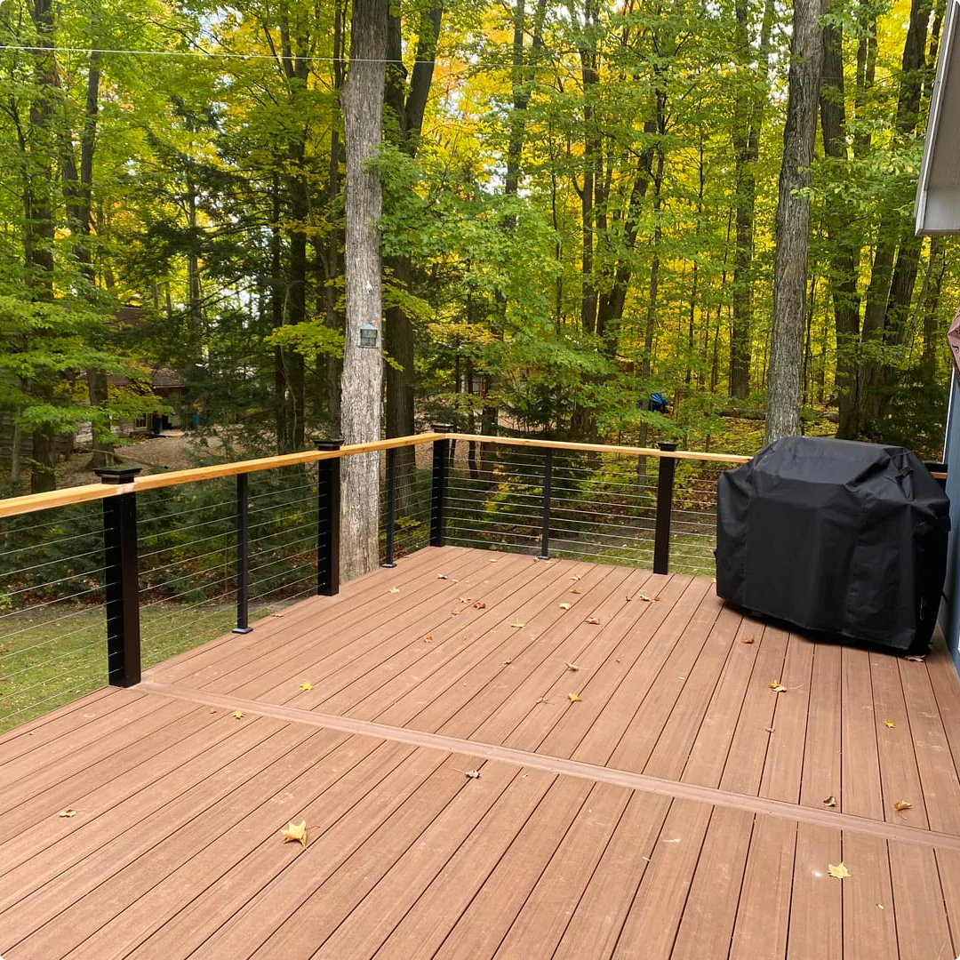 Cable Rail Posts and Top Rails for decks