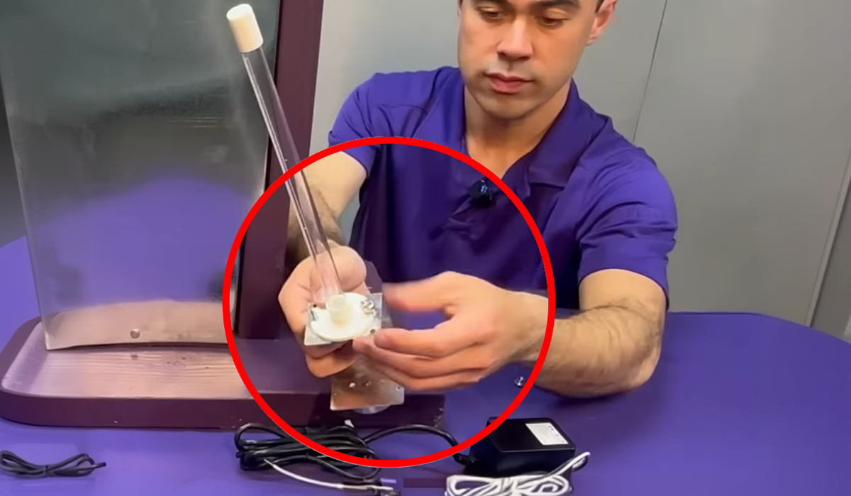 Attach lamp to bracket