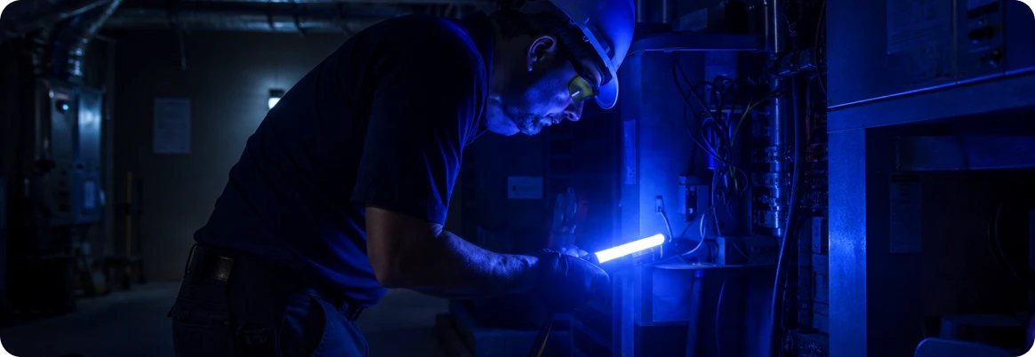 Wear protective eyewear and gloves