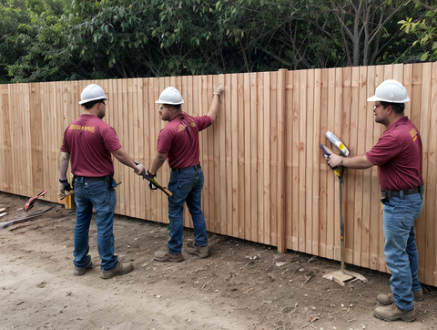 Standard Vertical Wood Fence
