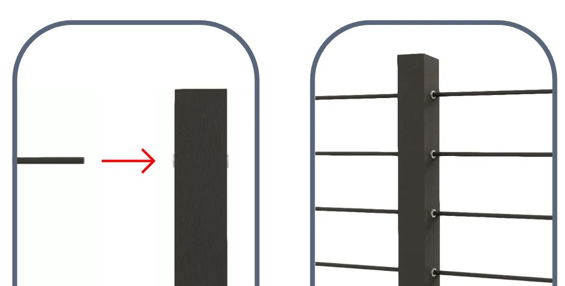 Insert your cable wire