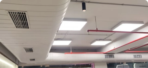 Supply side ducts where air blows out of HVAC system