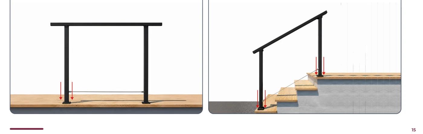 Position and mark the holes