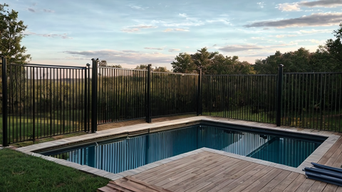 Commercial iron fencing