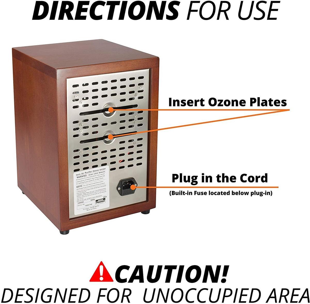 Mammoth Cherry Wood Adjustable Home Ozone Purifier