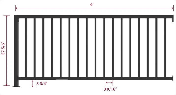 6 V3 Guard Rail Section Kit