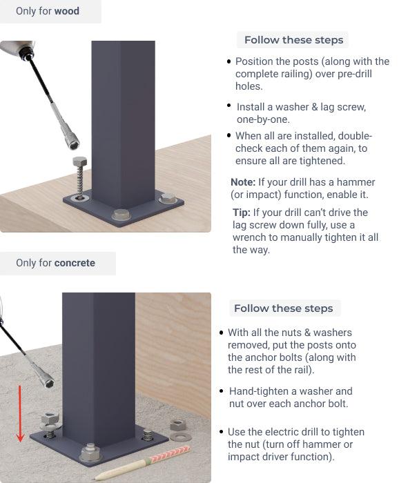 Stairs Handrail Installation Guide