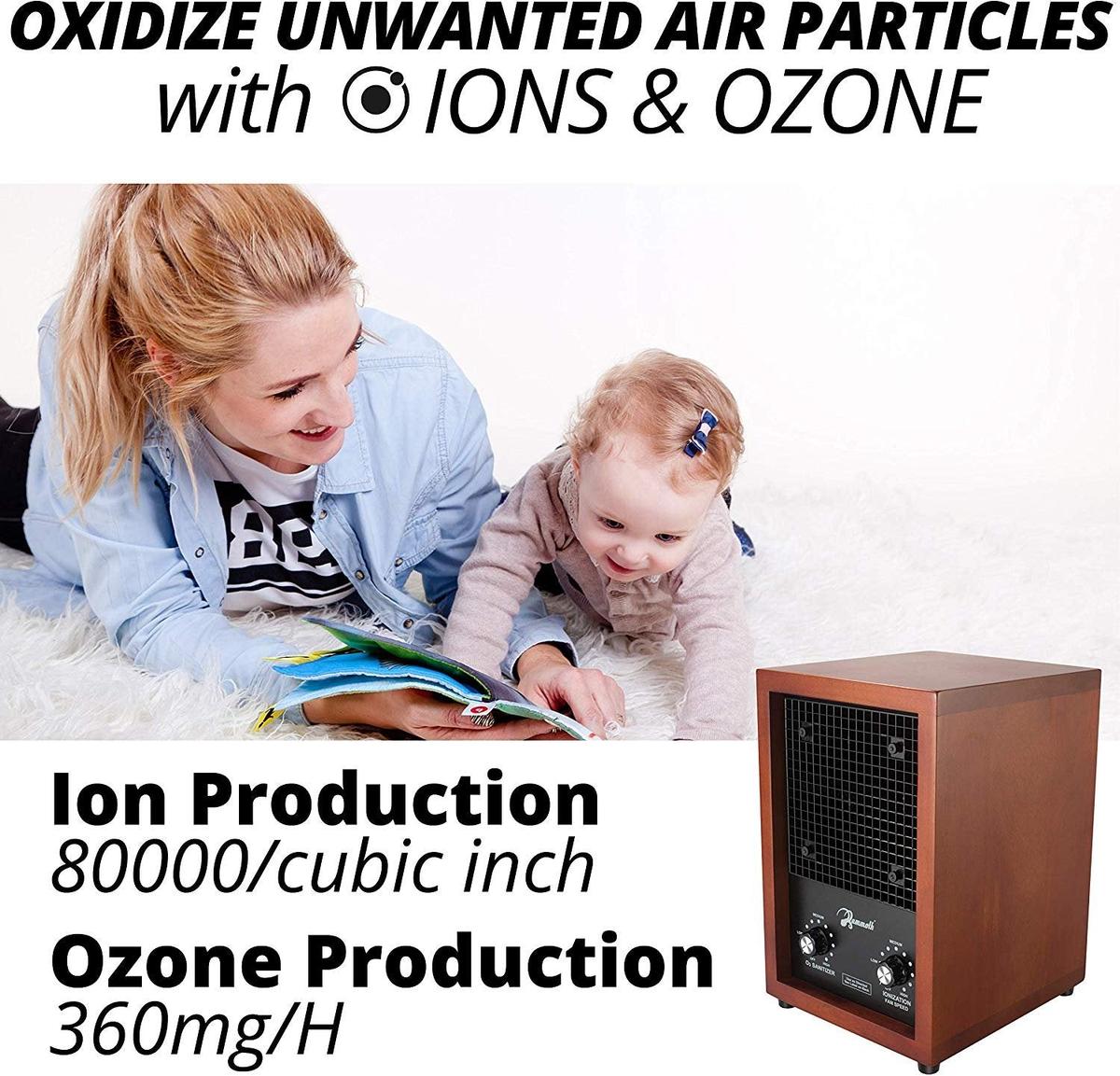 Mammoth Cherry Wood Adjustable Home Ozone Purifier