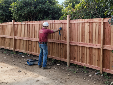 Standard Vertical Wood Fence