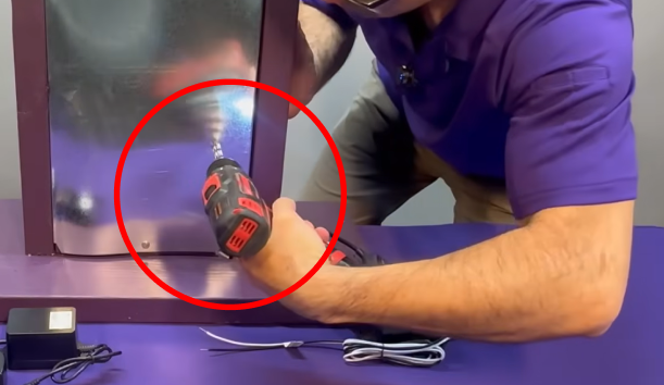 Drill sight glass hole